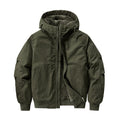 Cross-border New Jacket Autumn and Winter Coat Men's Cotton Coat fleece-lined Thickened Pure Cotton Tooling Flying Short plus size Hooded