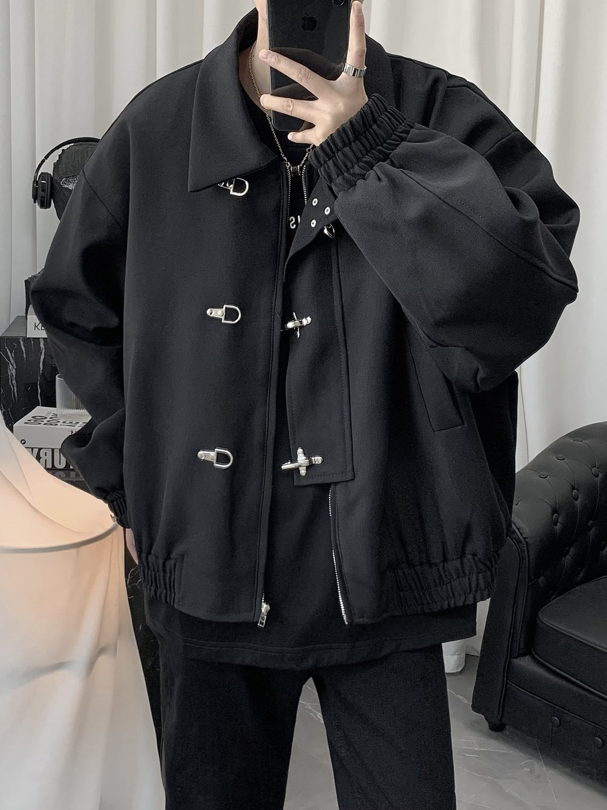 Men's 2026 New Style High-End Cool Korean Design Short Jacket Trendy Autumn Jacket Men's Fashion Clothing