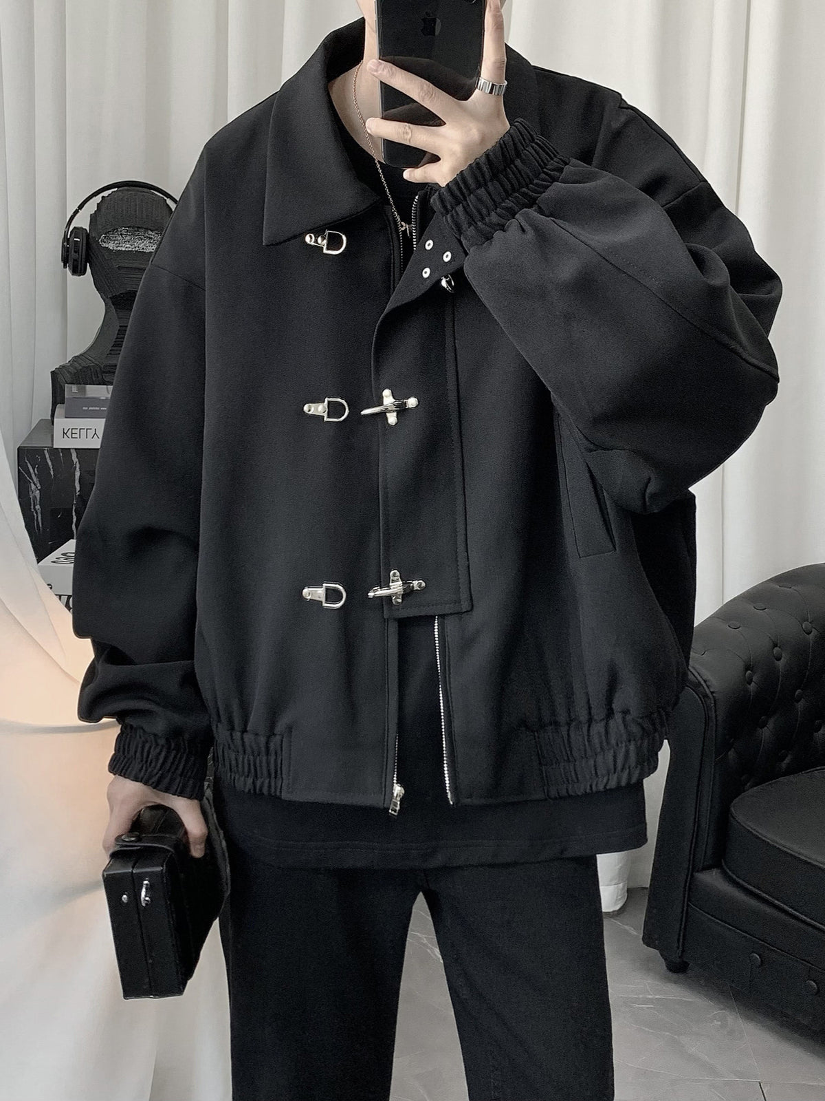 Men's 2026 New Style High-End Cool Korean Design Short Jacket Trendy Autumn Jacket Men's Fashion Clothing